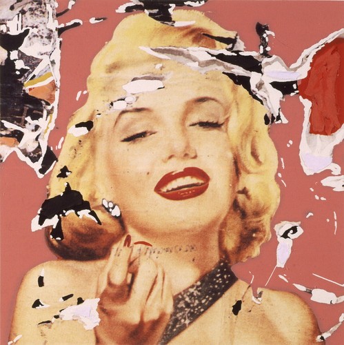 Mimmo rotella marilyn i - mimmo, |
