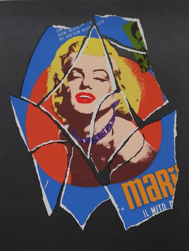Mimmo rotella rara - rotella:, serigrafia